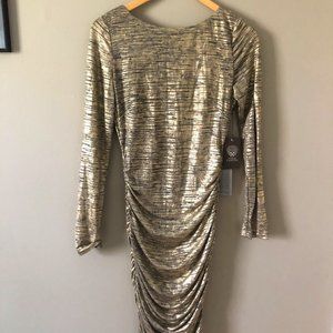 Vince Camuto Gold Shimmer Evening Dress